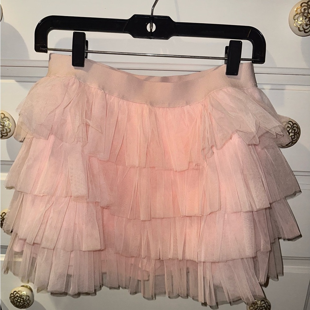 NWT Idem Ditto Pink Ruffle Skort In Blush Pink
